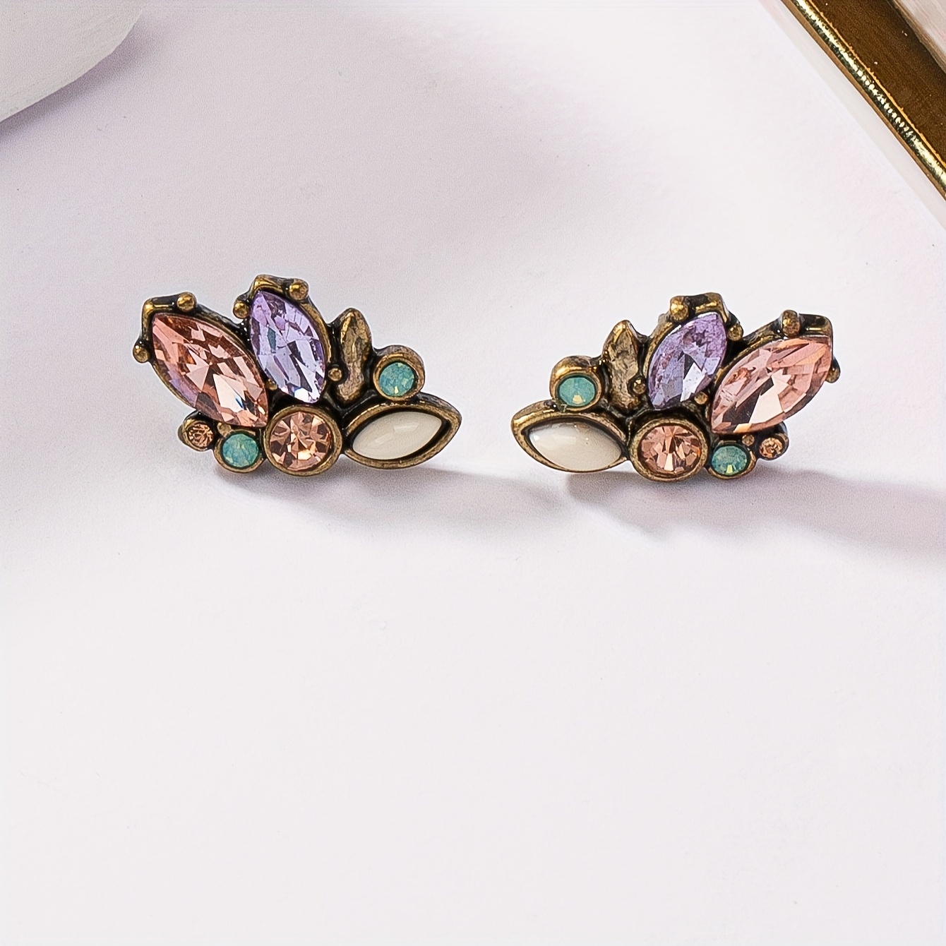Bohemian Left-Right Symmetrical Butterfly Stud Earrings